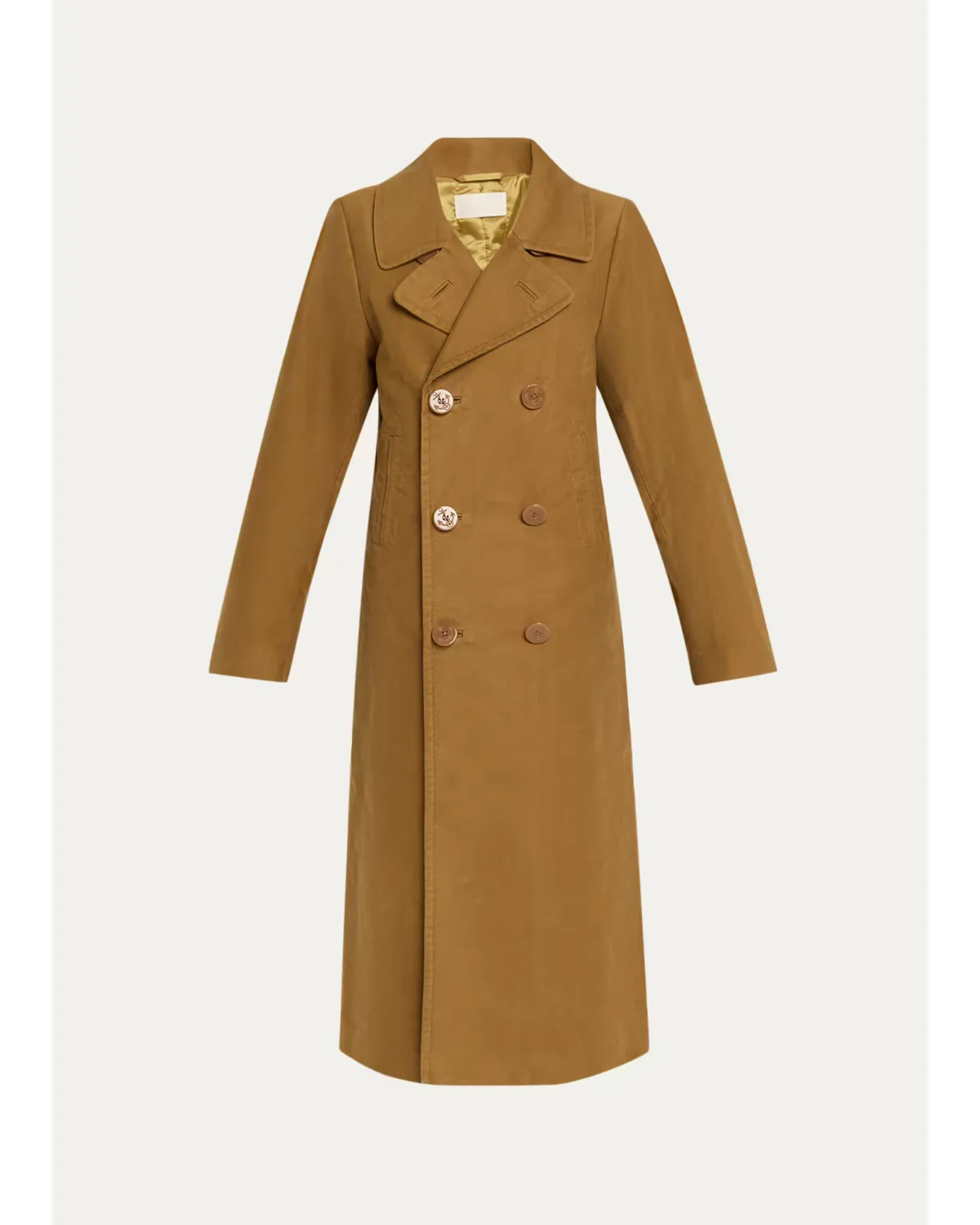 Long Double-Breasted Peacoat by 6397