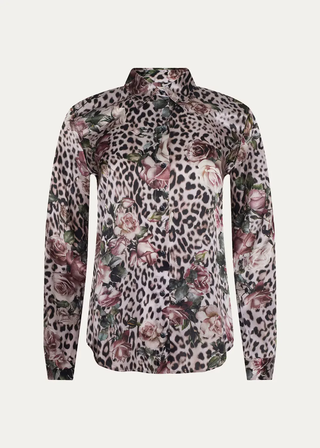 Tyler Silk Button-Front Blouse