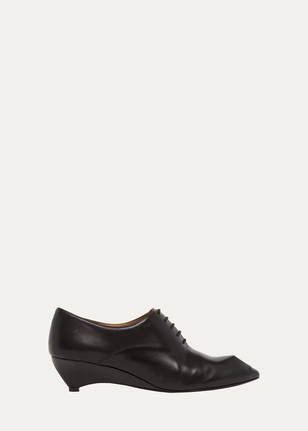 35mm Leather Oxford Wedges by Jil Sander
