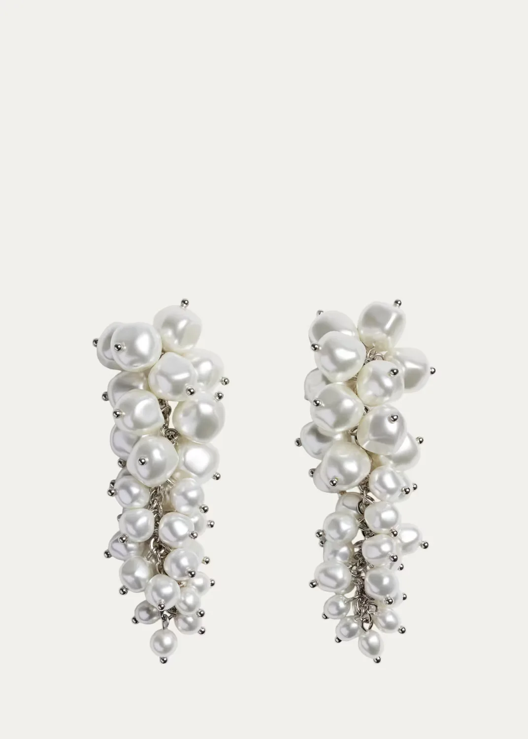 Pearly Cluster Drop Earrings by Simone Rocha