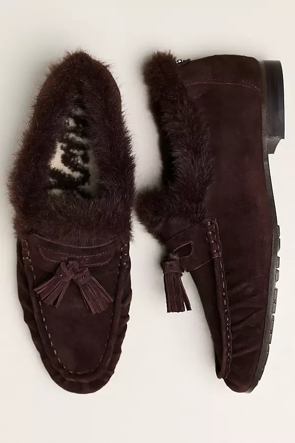 Faux Fur Lined Moccasin Loafers