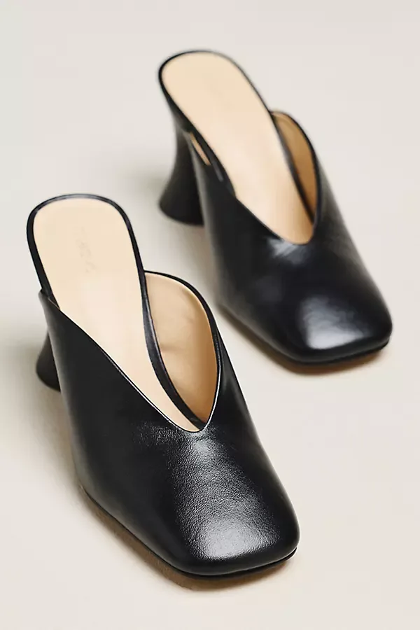 Square Toe Mules by Maeve