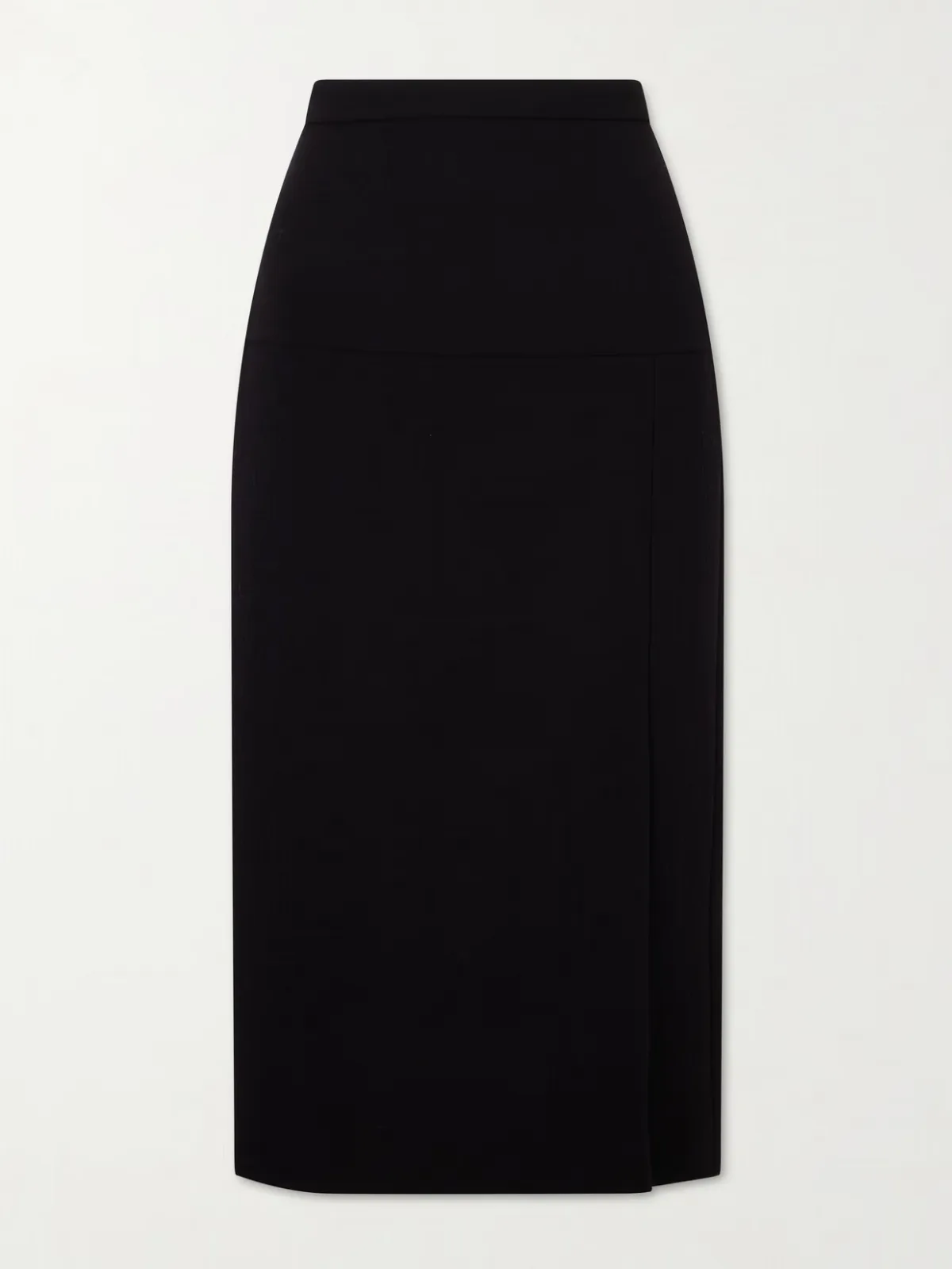 - Virgin Wool-crepe Midi Skirt -