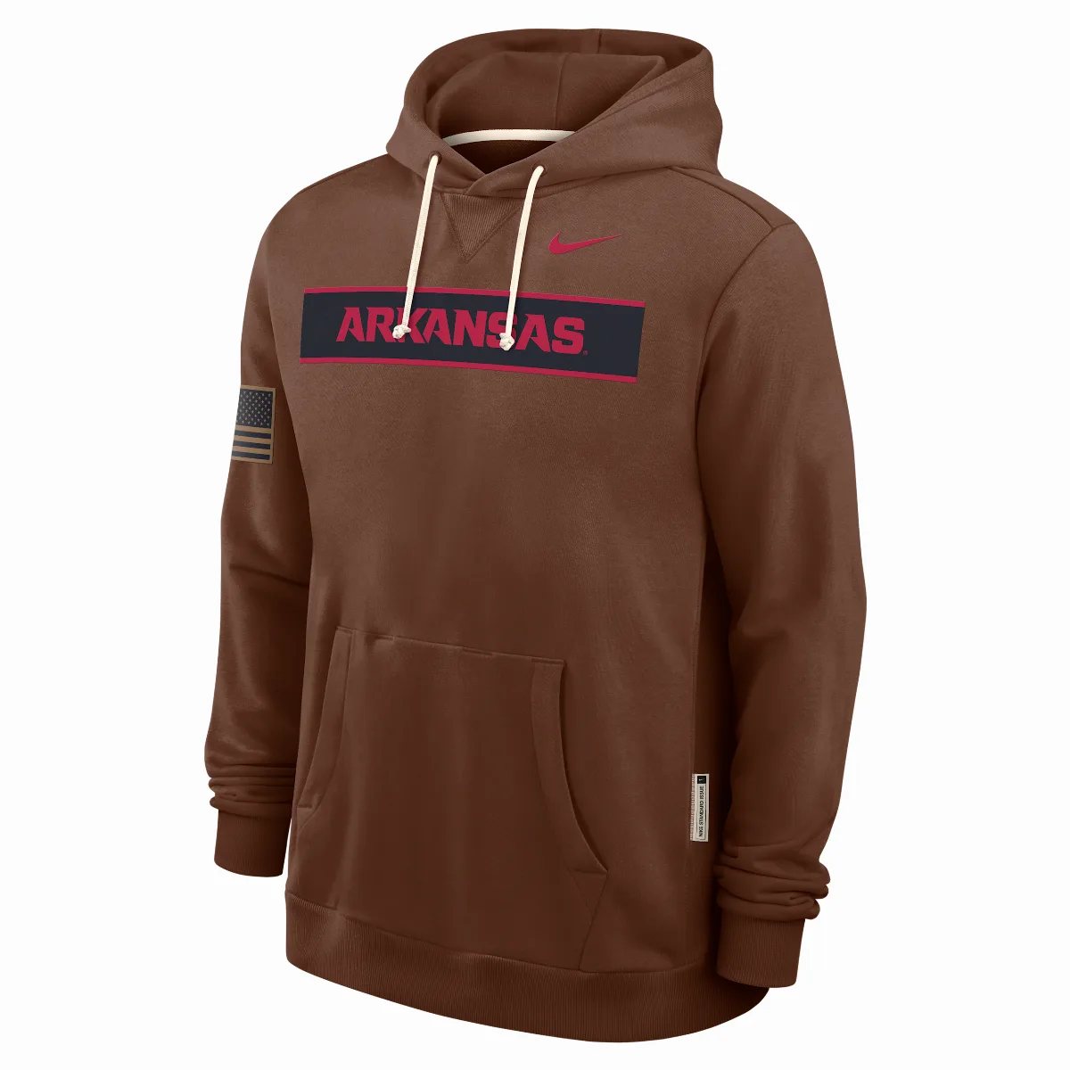 Arkansas 2026 Military Appreciation Nike Dri-FIT College Long-Sleeve Hooded Top by Nike
