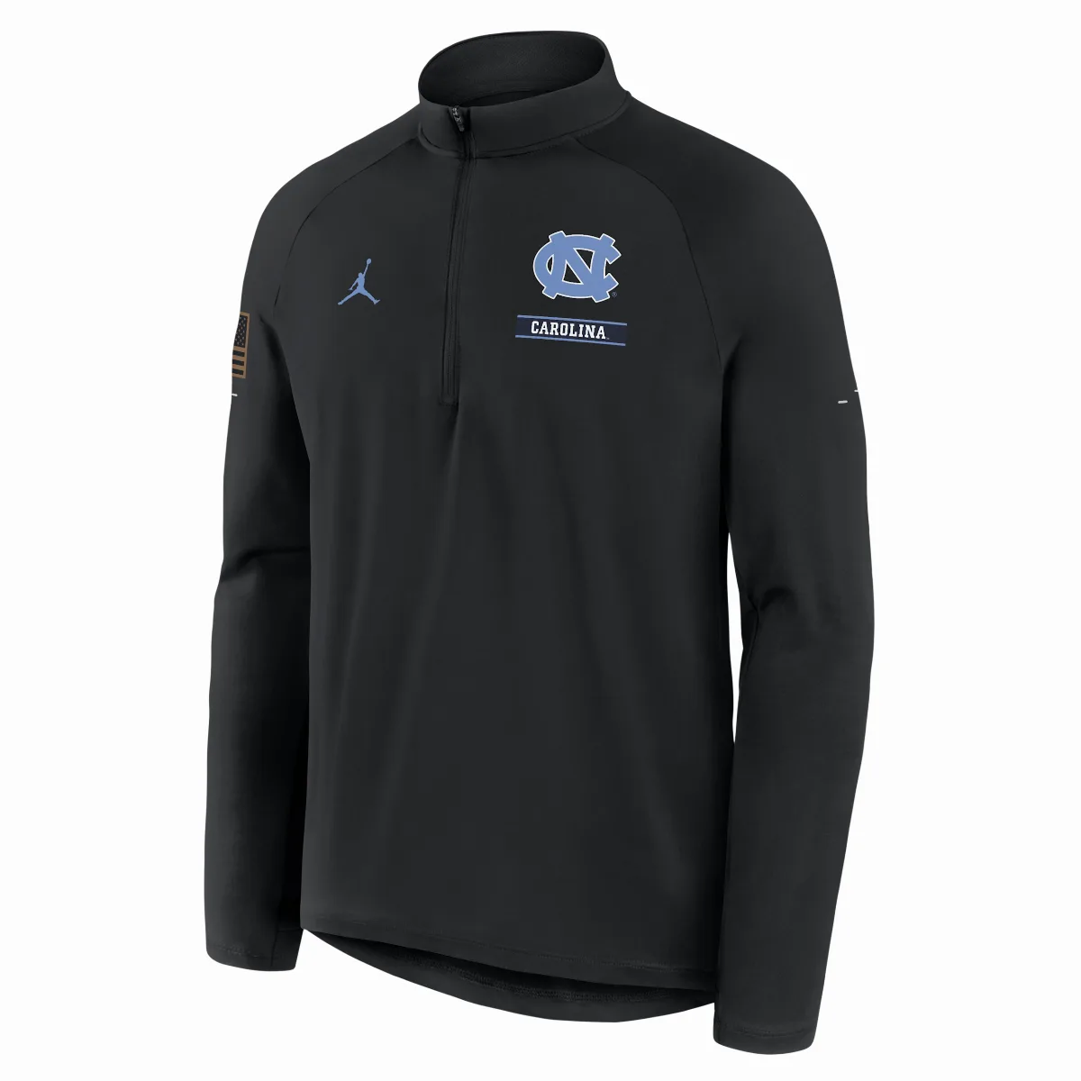 North Carolina 2026 Military Appreciation Stride Jordan Brand Dri-FIT College 1/2-Zip Long-Sleeve Top by Nike