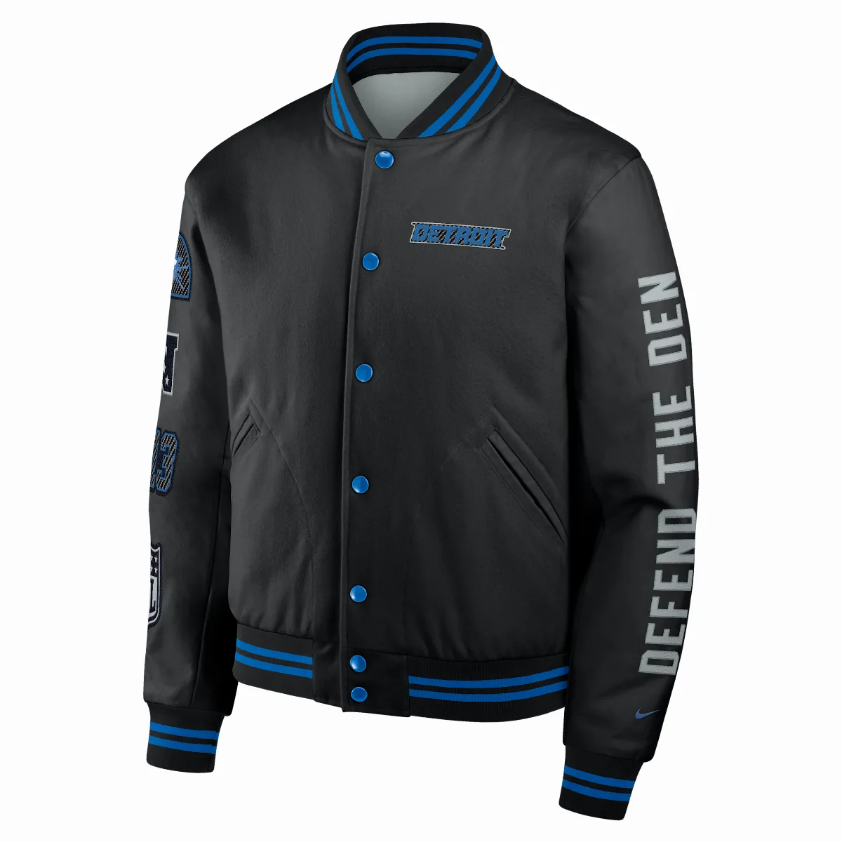 Detroit Lions Rivalries Collection NFL Full-Snap Varsity Jacket by Nike