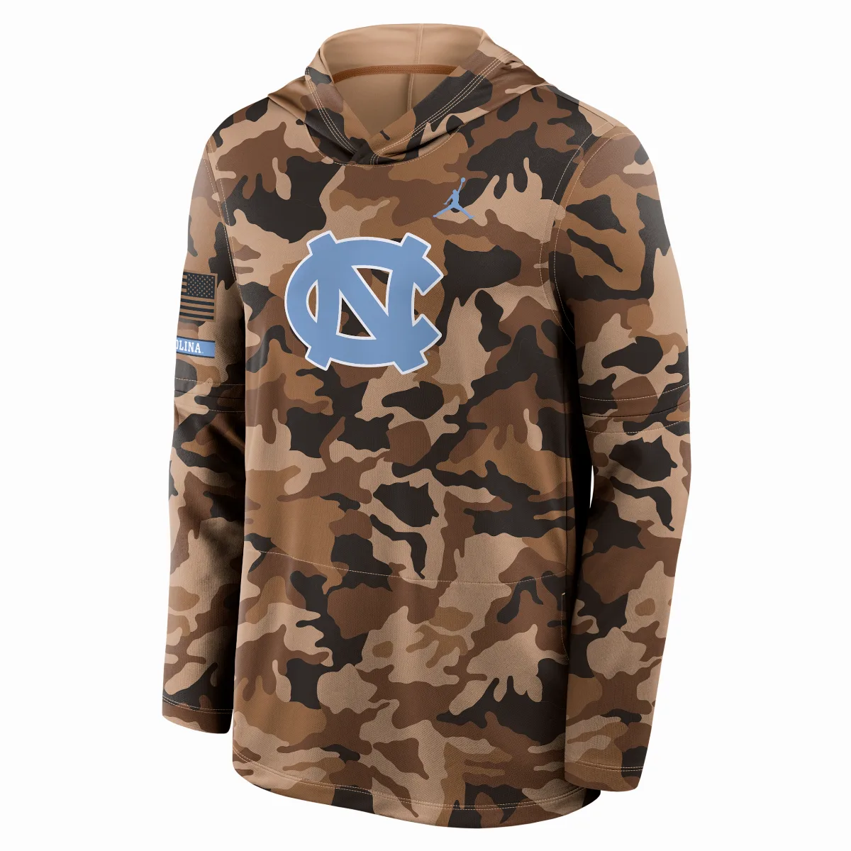 North Carolina Military Appreciation Jordan Brand Dri-FIT College Long-Sleeve Hooded Top by Jordan