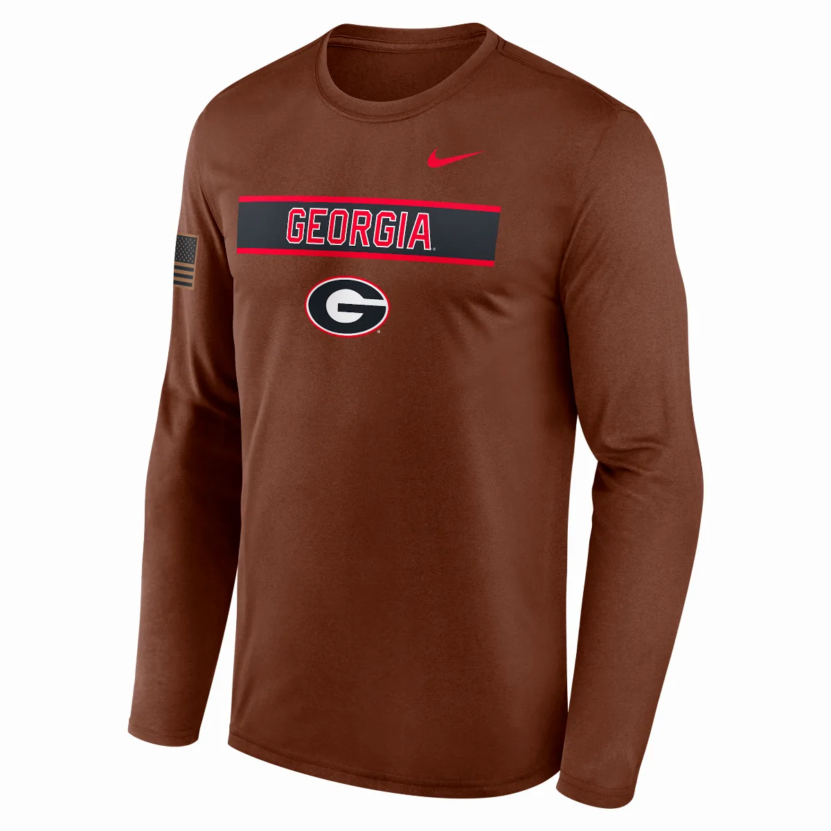 Georgia 2026 Military Appreciation Legend Dri-FIT College Long-Sleeve T-Shirt by Nike