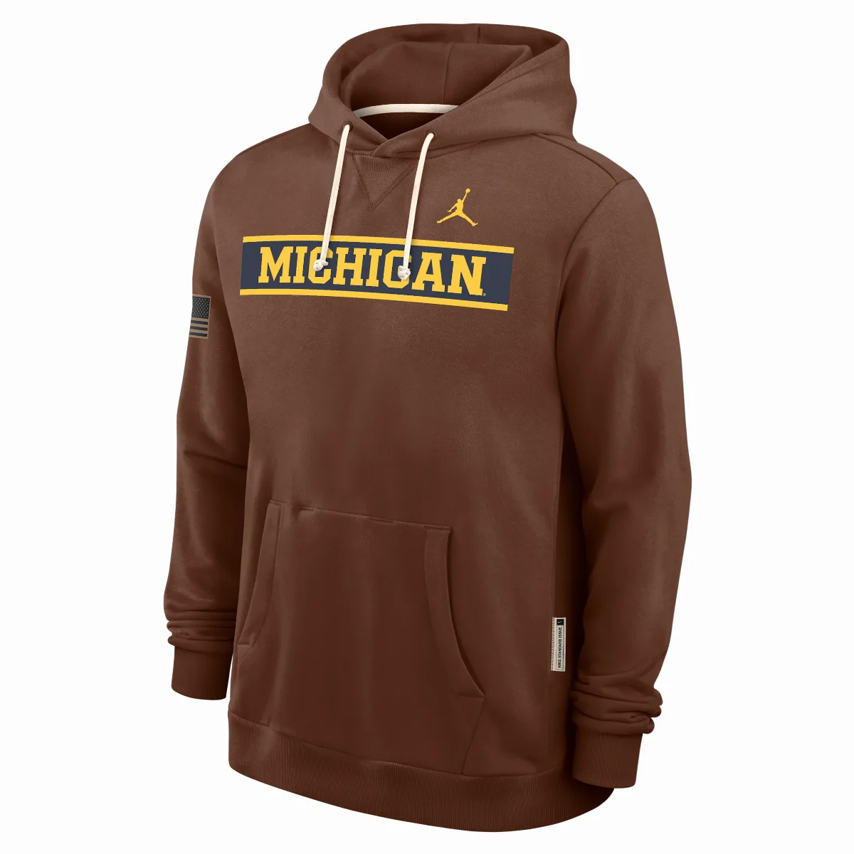 Michigan 2026 Military Appreciation Standard Issue Jordan Brand Dri-FIT College Pullover Hoodie by Jordan