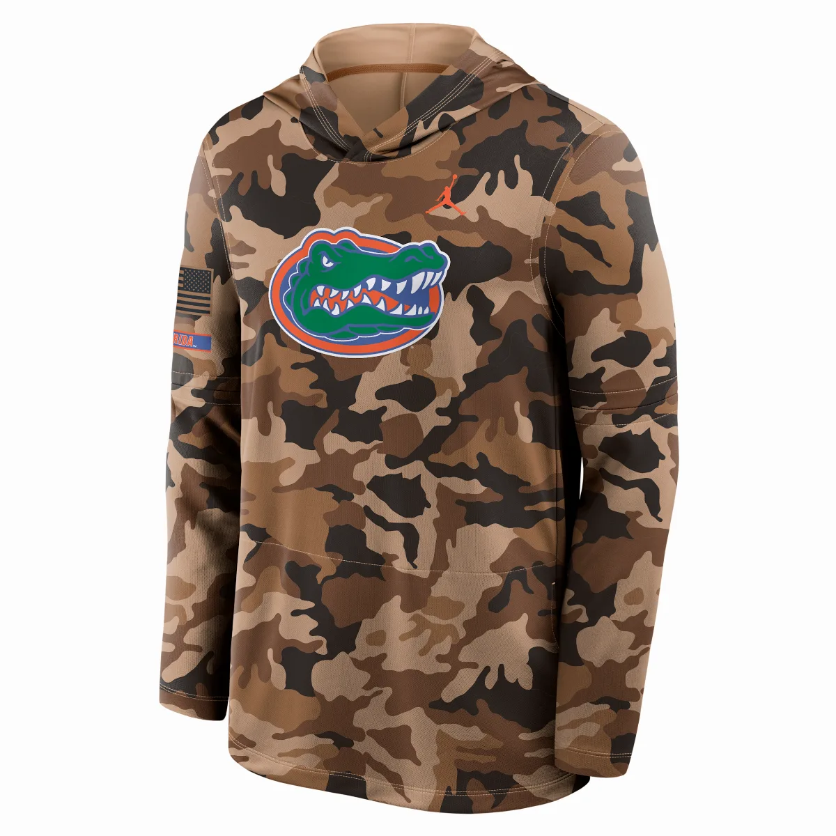 Florida Military Appreciation Jordan Brand Dri-FIT College Long-Sleeve Hooded Top by Jordan