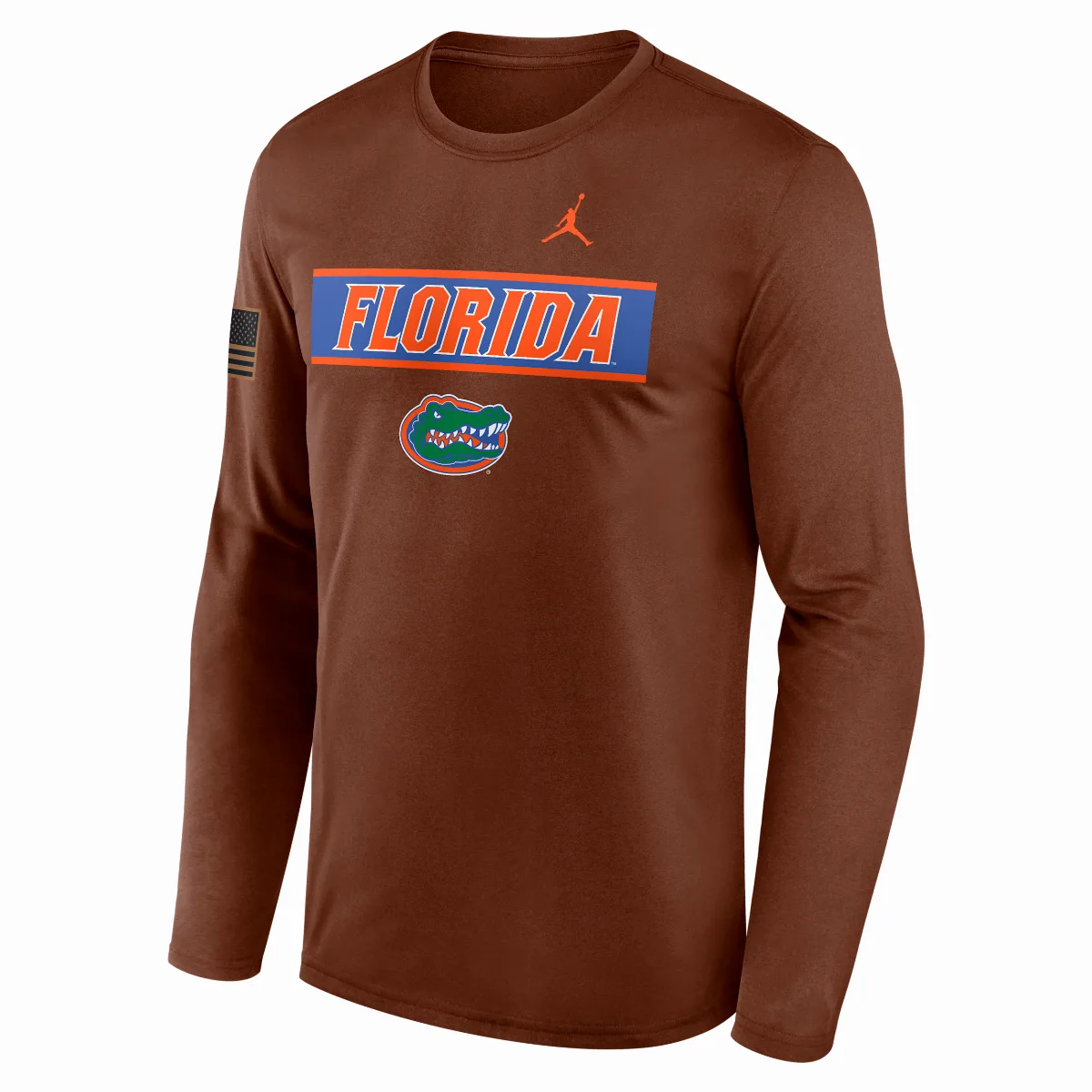 Florida 2026 Military Appreciation Legend Jordan Brand Dri-FIT College Long-Sleeve T-Shirt by Nike