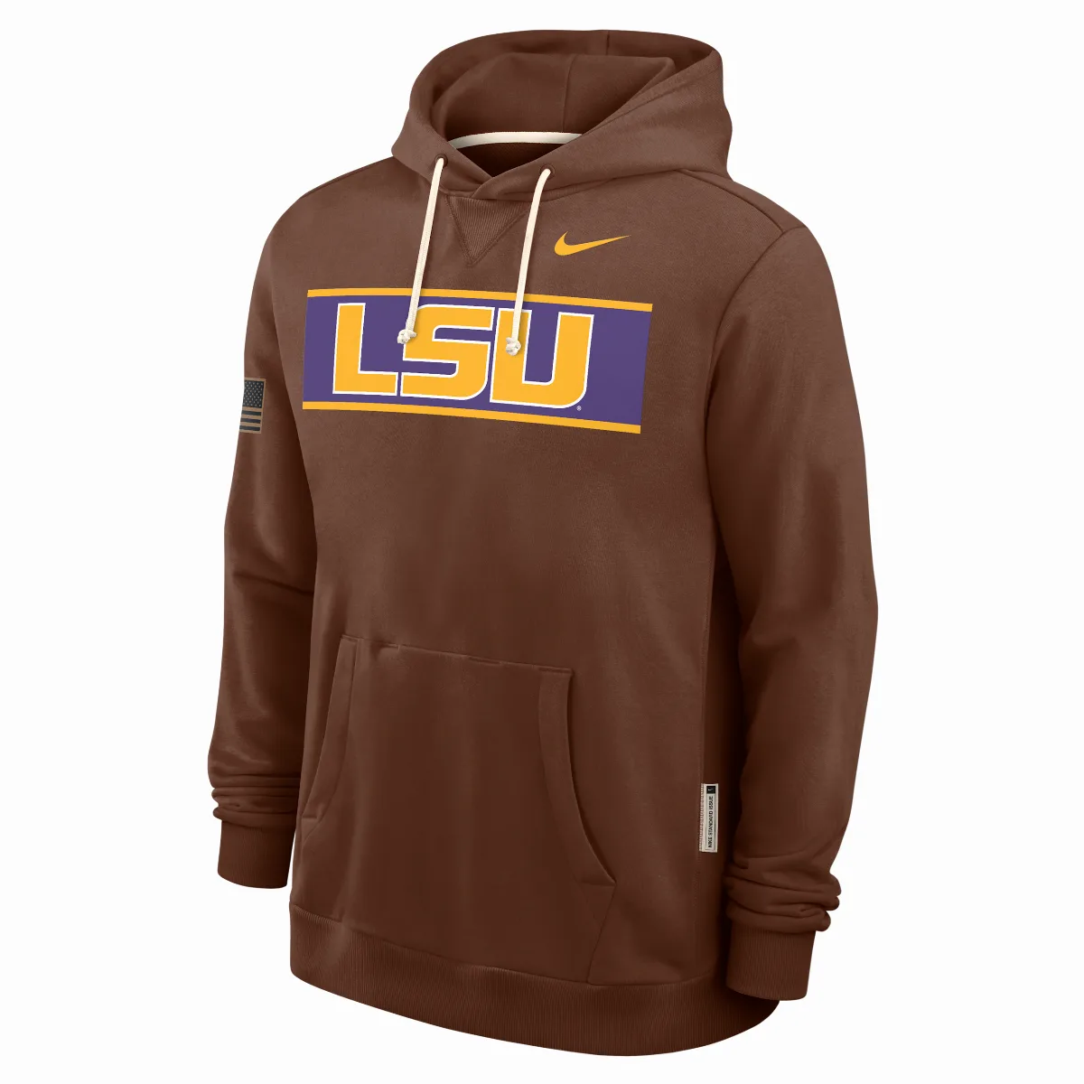LSU 2026 Military Appreciation Standard Issue Dri-FIT College Pullover Hoodie by Nike