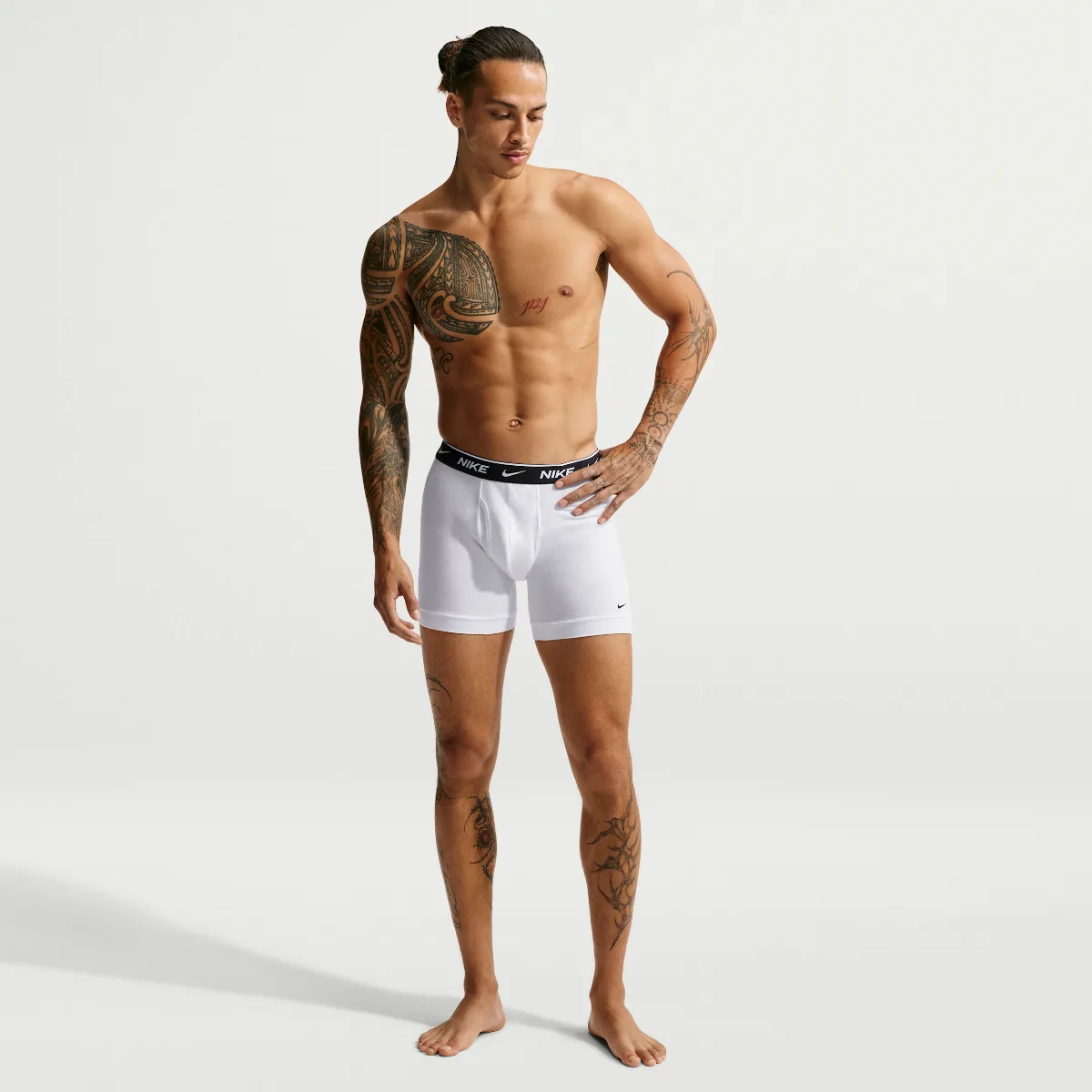 Essential Cotton Stretch Dri-FIT 5-Pack Boxer Briefs by Nike