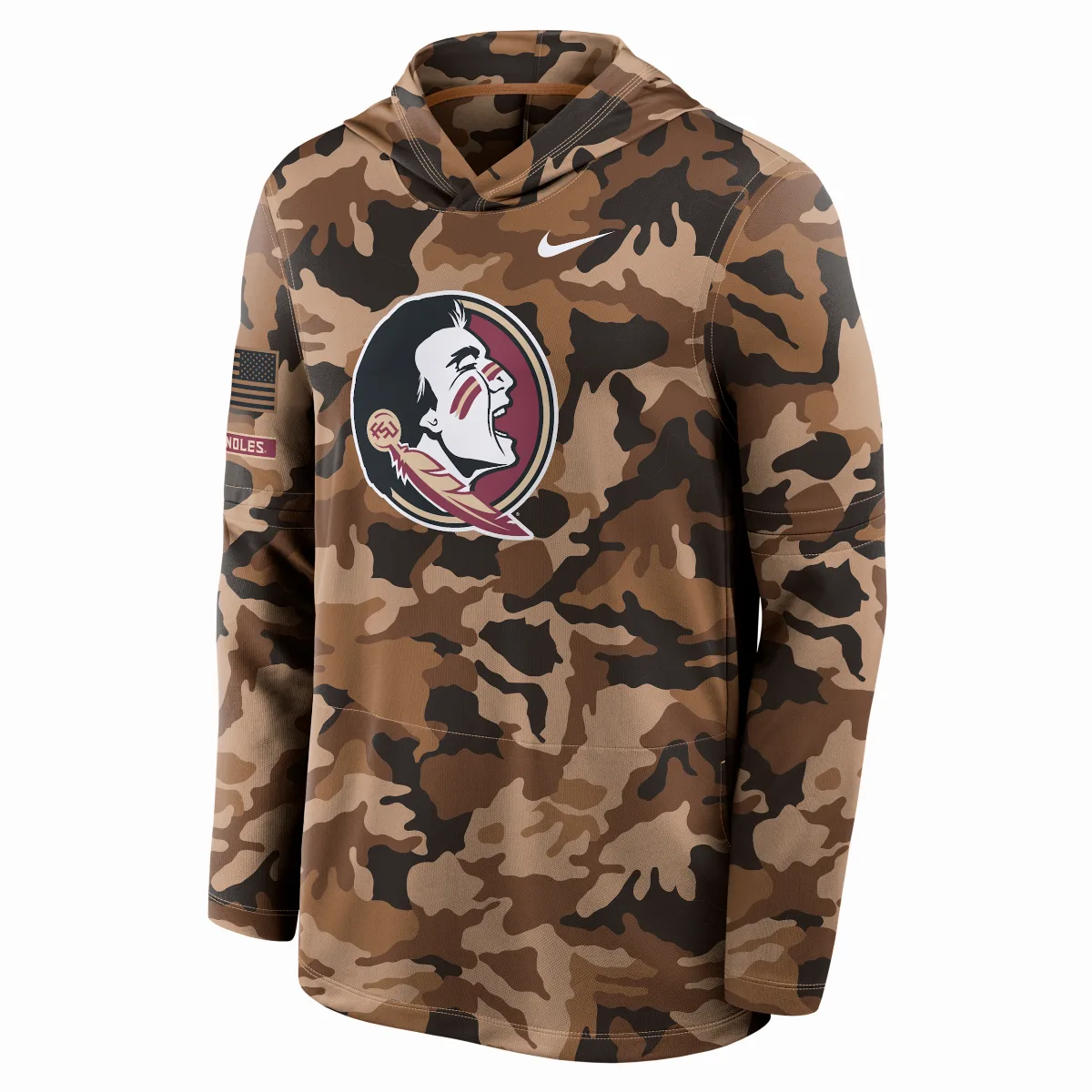 Florida State Military Appreciation Dri-FIT College Long-Sleeve Hooded Top by Nike