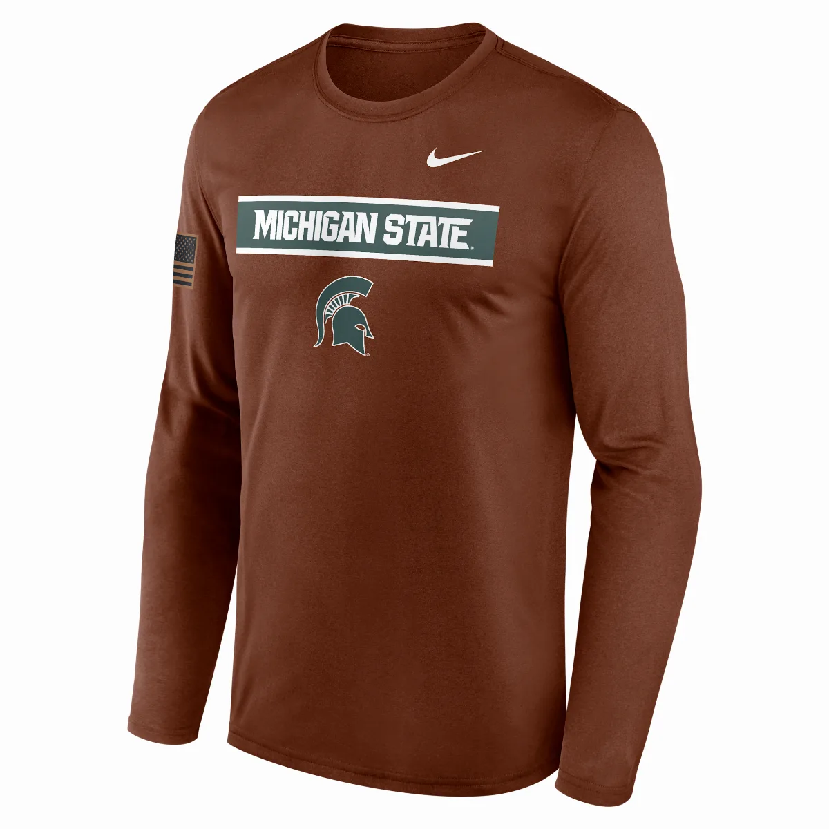 Michigan State Courtside Dri-FIT College Long-Sleeve T-Shirt by Nike