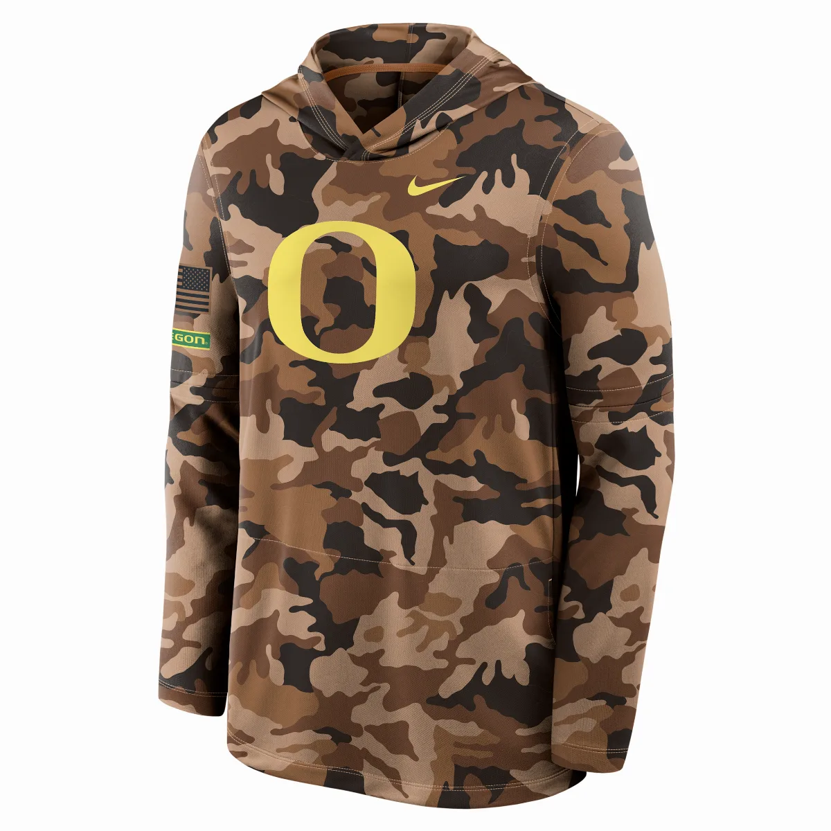 Oregon Military Appreciation Dri-FIT College Long-Sleeve Hooded Top by Nike