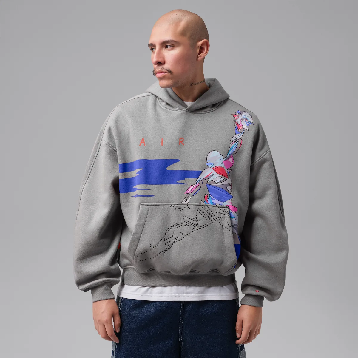 Jordan Brooklyn Oversized Graphic Fleece Pullover Hoodie by Jordan