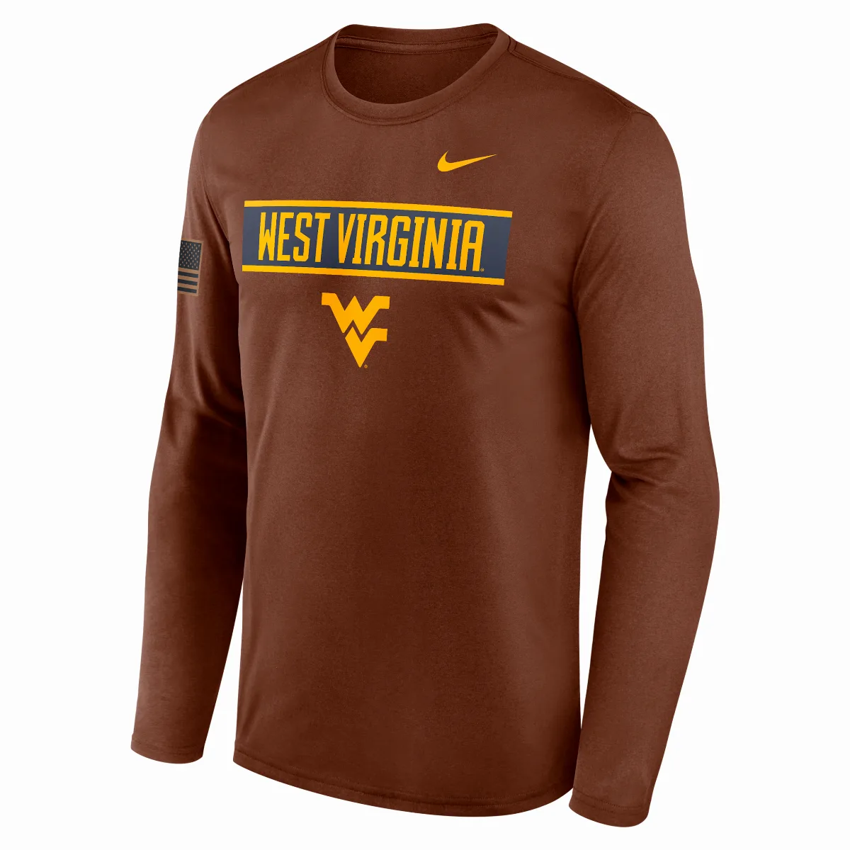 West Virginia Courtside Dri-FIT College Long-Sleeve T-Shirt by Nike
