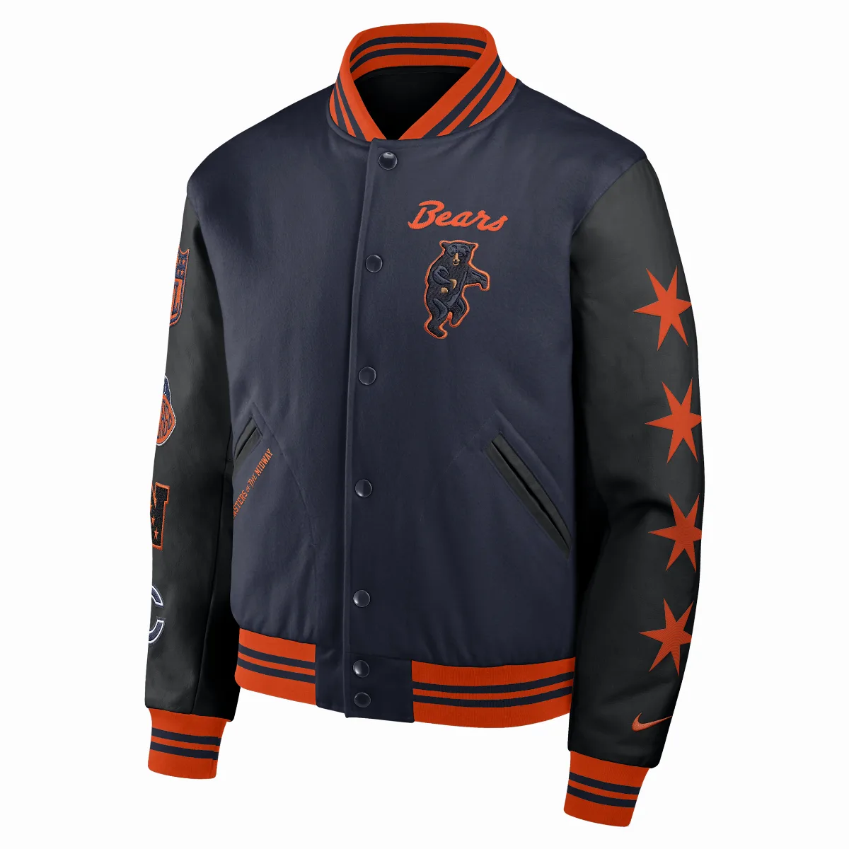Chicago Bears Rivalries Collection NFL Full-Snap Varsity Jacket by Nike