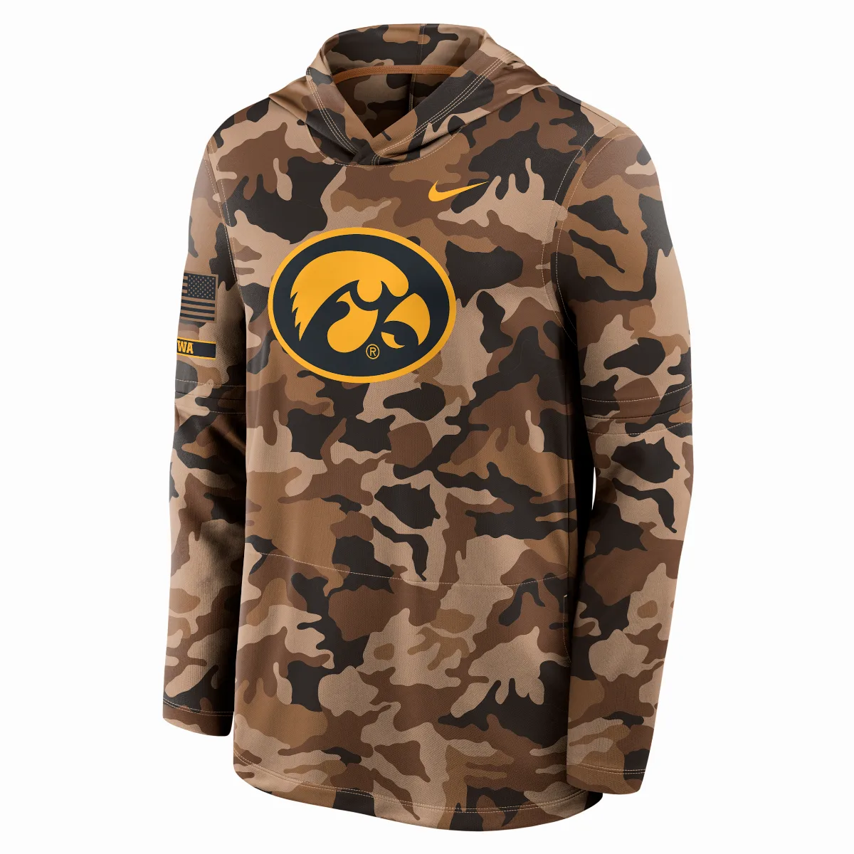 Iowa Military Appreciation Dri-FIT College Pullover Hoodie by Nike