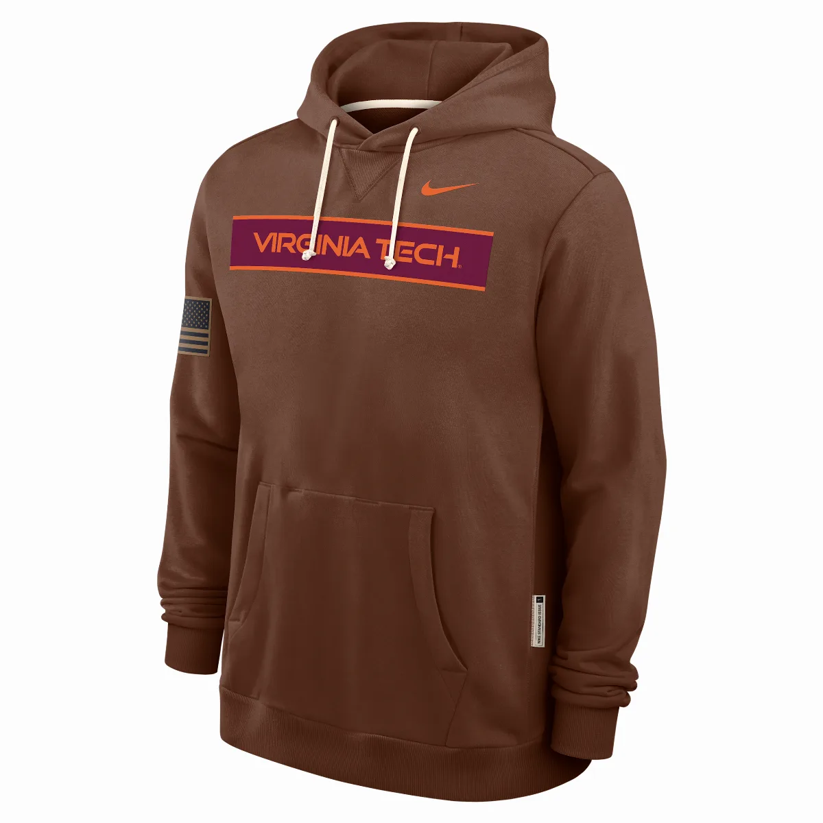 Virginia Tech 2026 Military Appreciation Dri-FIT College Long-Sleeve Hooded Top by Nike