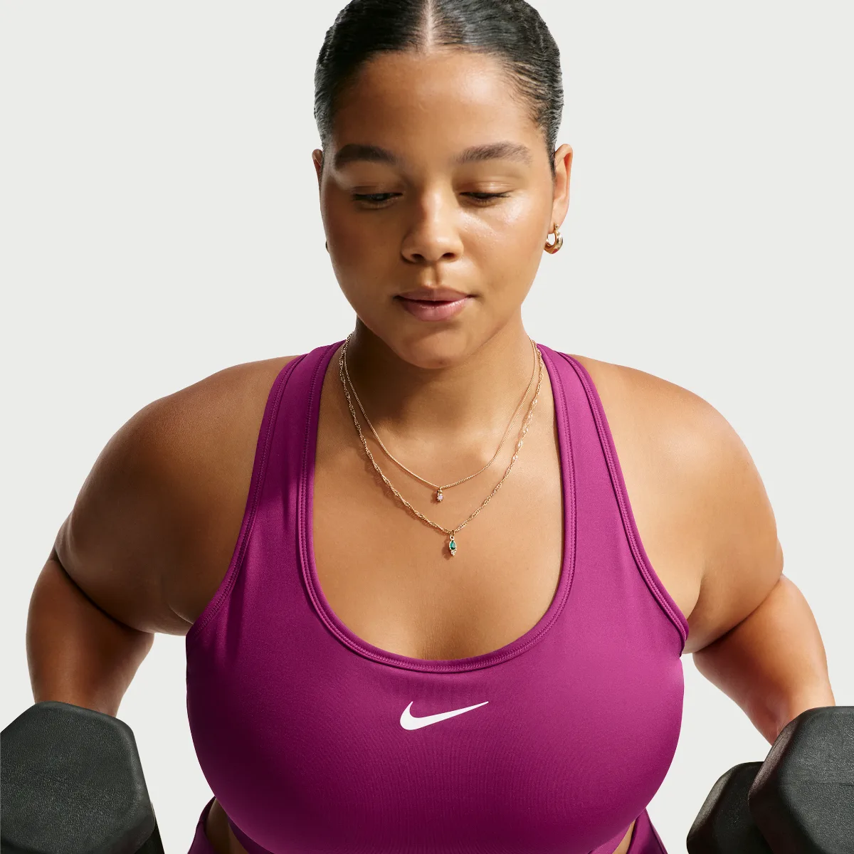 Swoosh Medium Support Padded Sports Bra by Nike