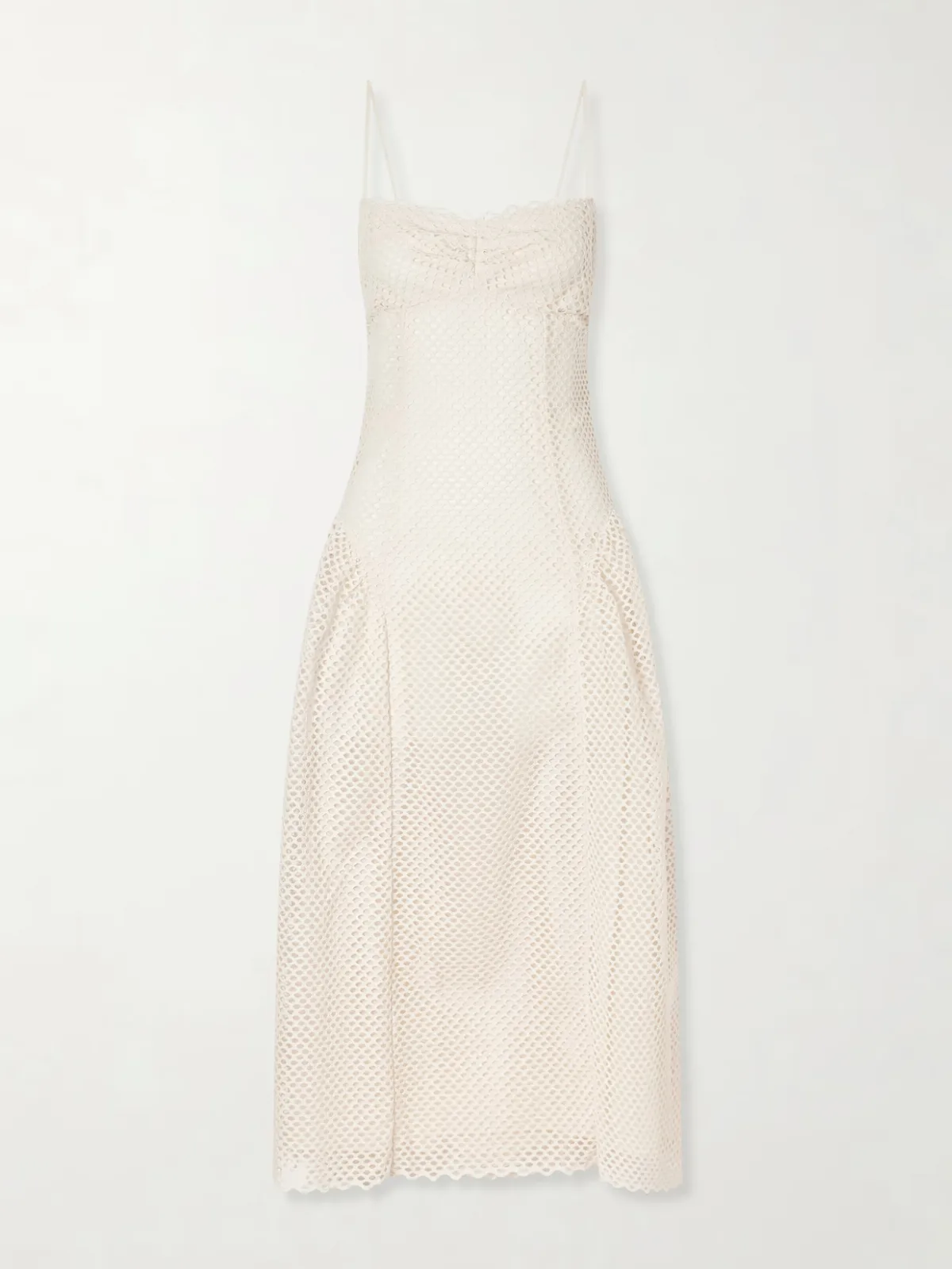 - Isotta Eyelet-embellished Cotton Midi Dress -