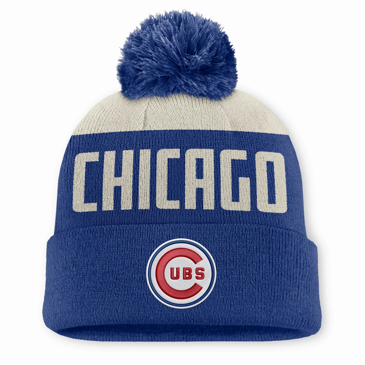 Chicago Cubs Cooperstown Peak MLB Cuffed Pom Beanie by Nike