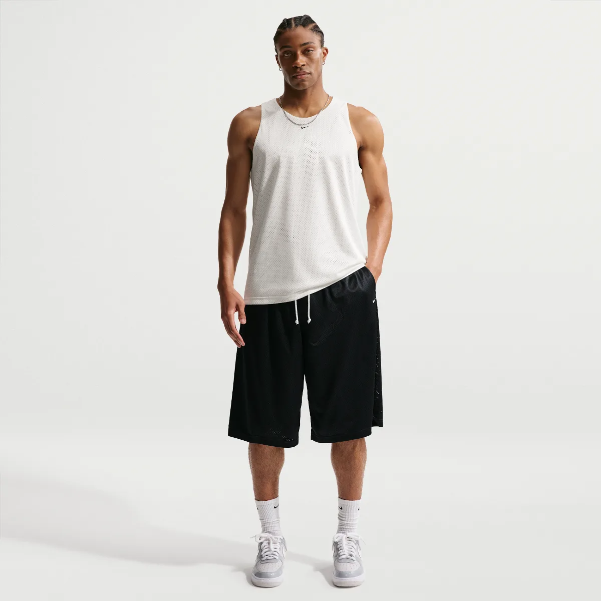 Standard Issue Dri-FIT 14" Practice Mesh Basketball Shorts by Nike