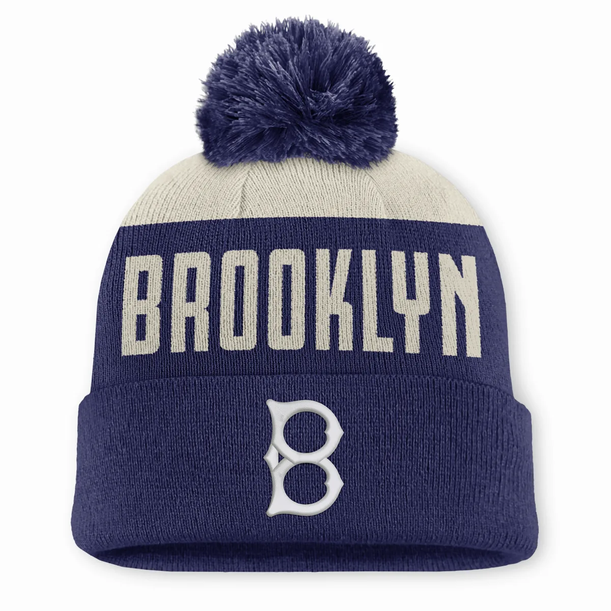Brooklyn Dodgers Cooperstown Peak MLB Cuffed Pom Beanie by Nike