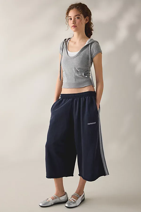 Iets Frans Harri Piped Wide Leg Cropped Jogger Pants by iets frans...
