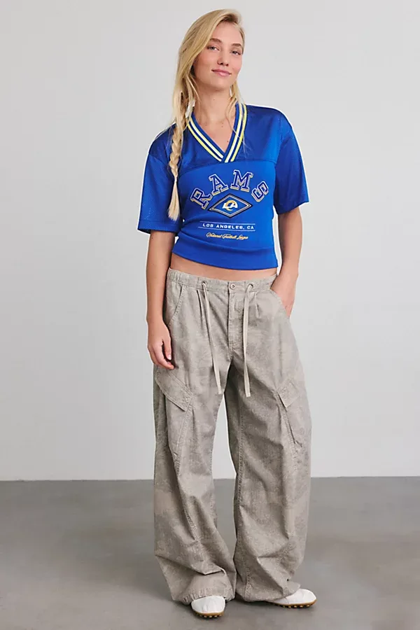 NFL V-Neck Lace-Up Back Tee by Off Season