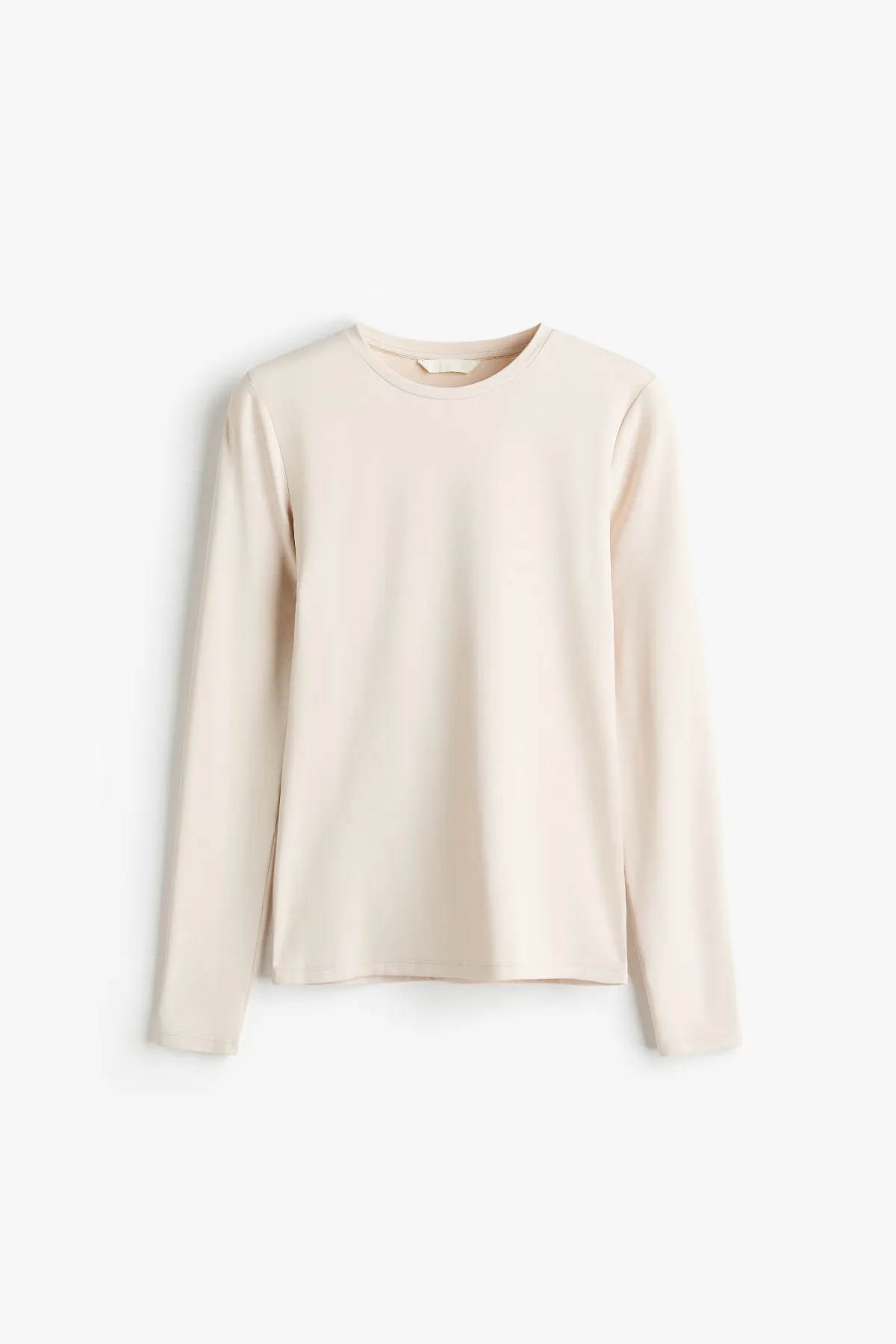 Long-Sleeved Microfiber Top by H&M