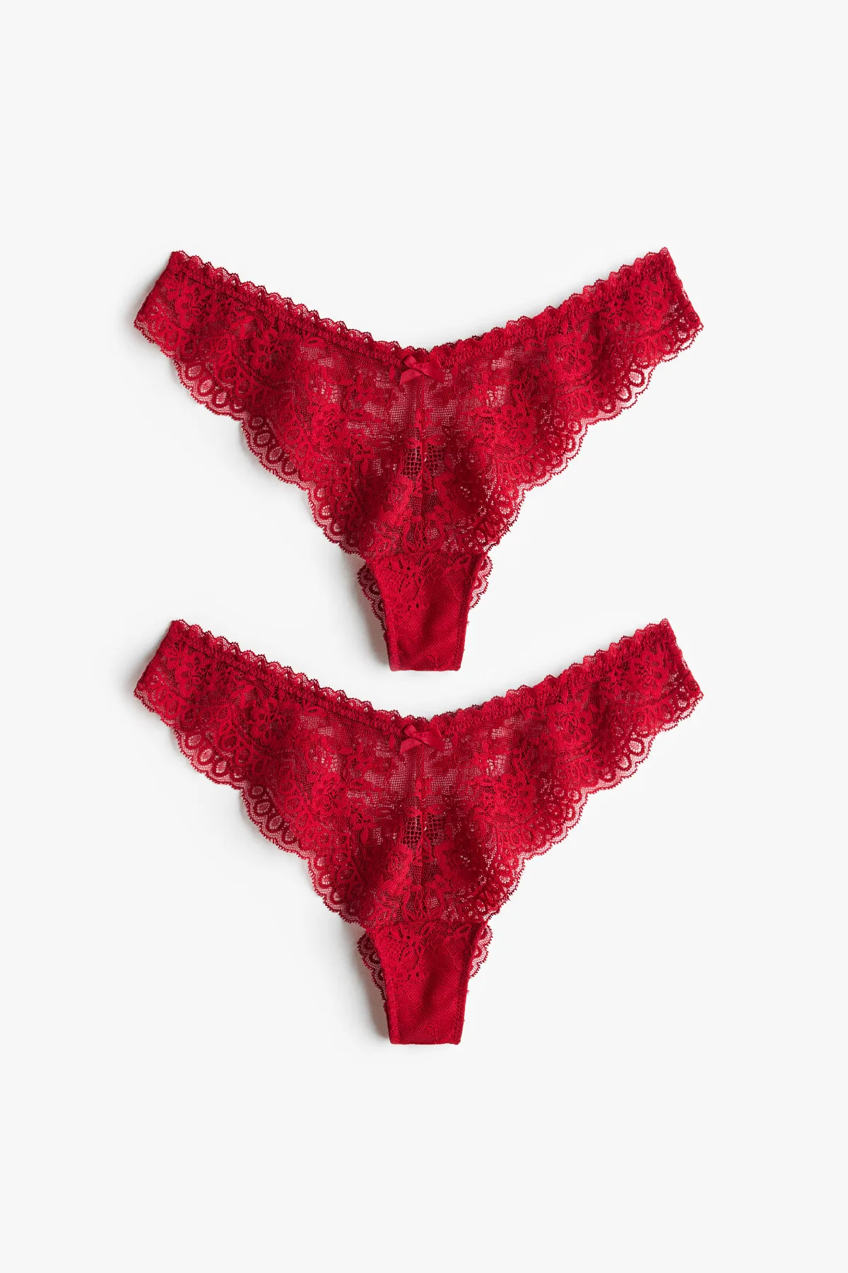 2-Pack Lace Brazilian Briefs by H&M