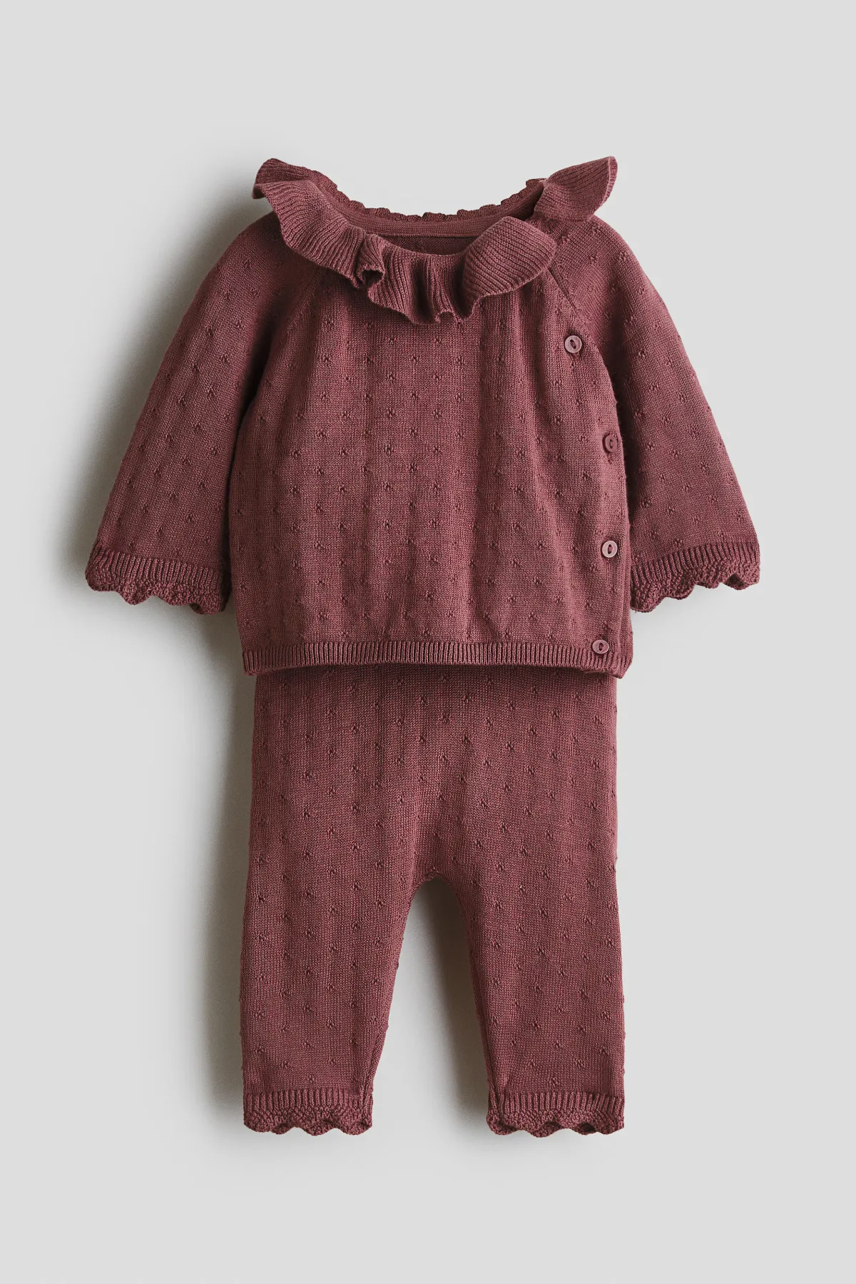 2-Piece Pointelle-Knit Set by H&M