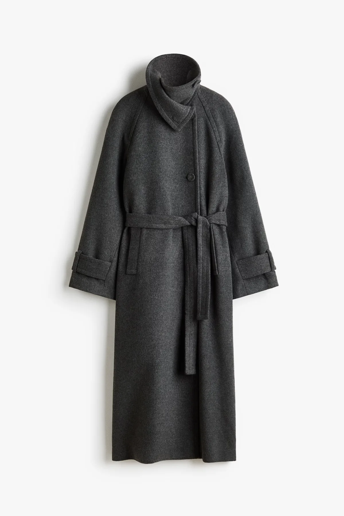 Funnel-Collar Maxi Coat by H&M