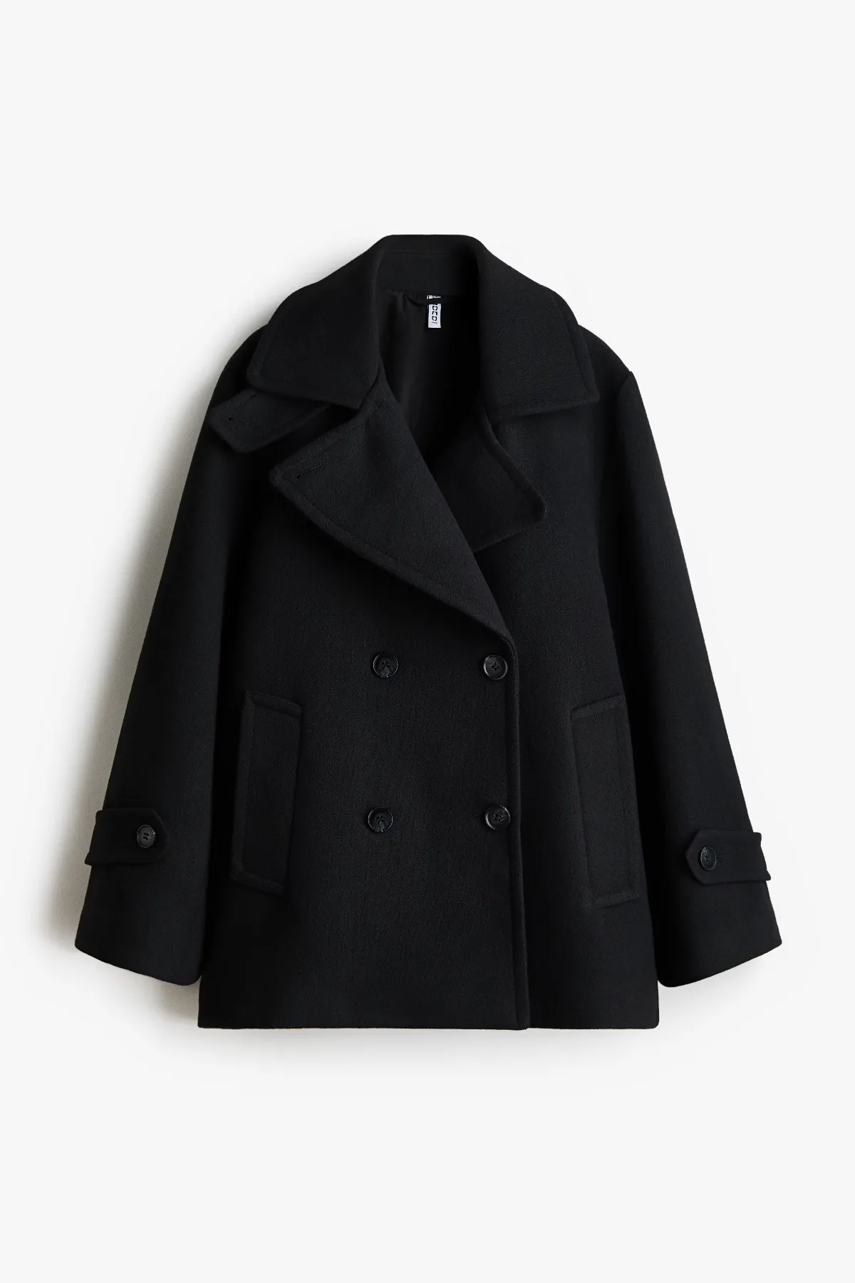 Wool-Blend Pea Coat by H&M