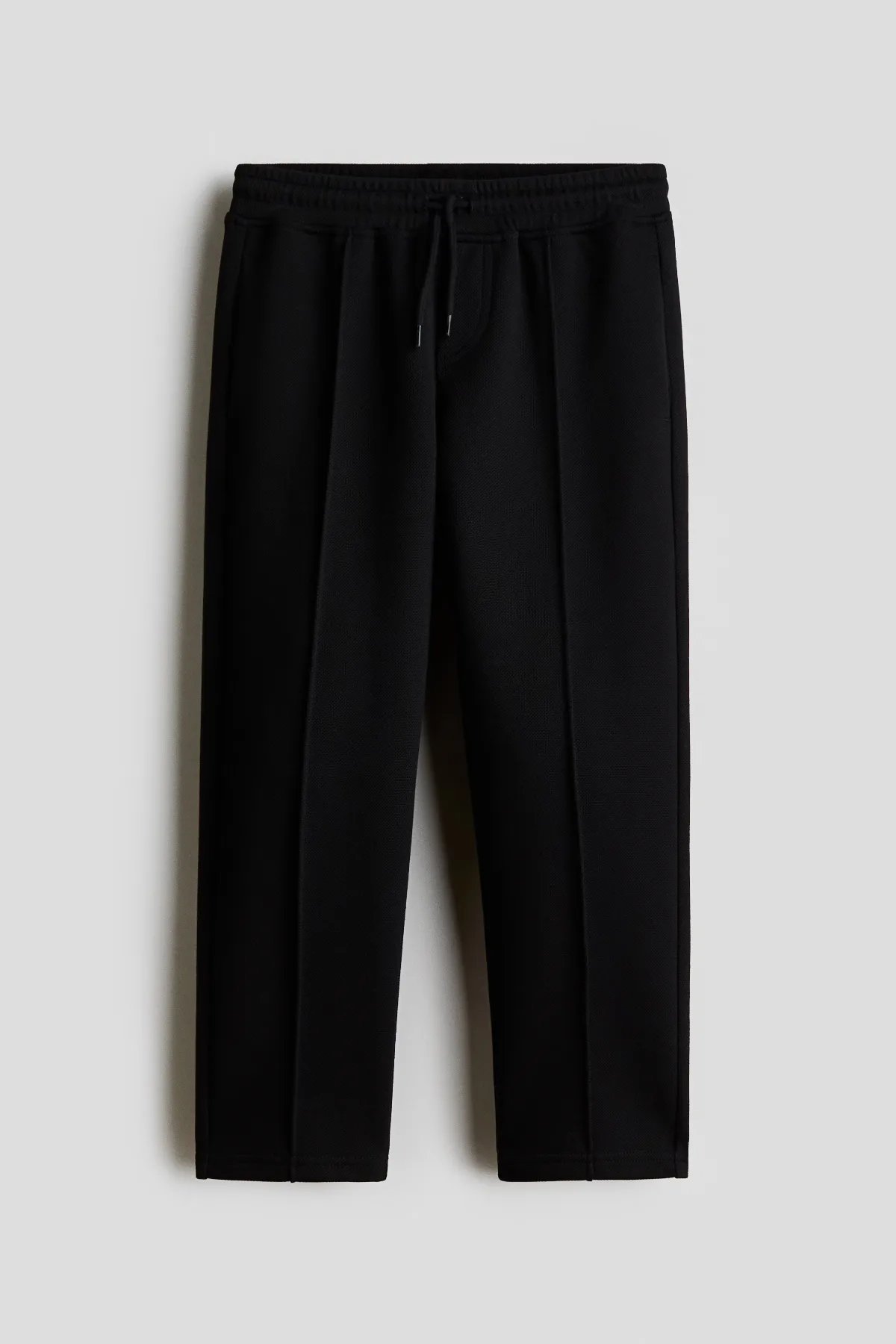 Crease-Front Piqu Joggers by H&M