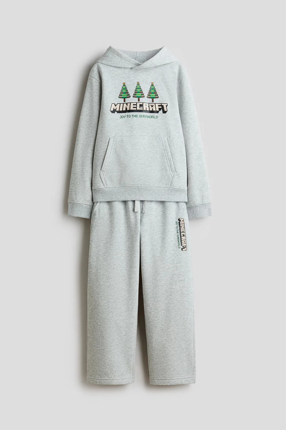 2-Piece Printed Brushed-Inside Sweatsuit by H&M