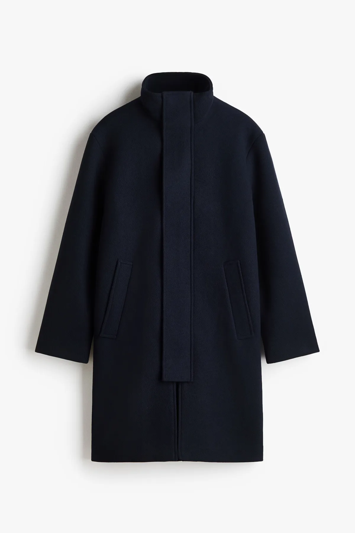 Wool-Blend Twill Coat by H&M
