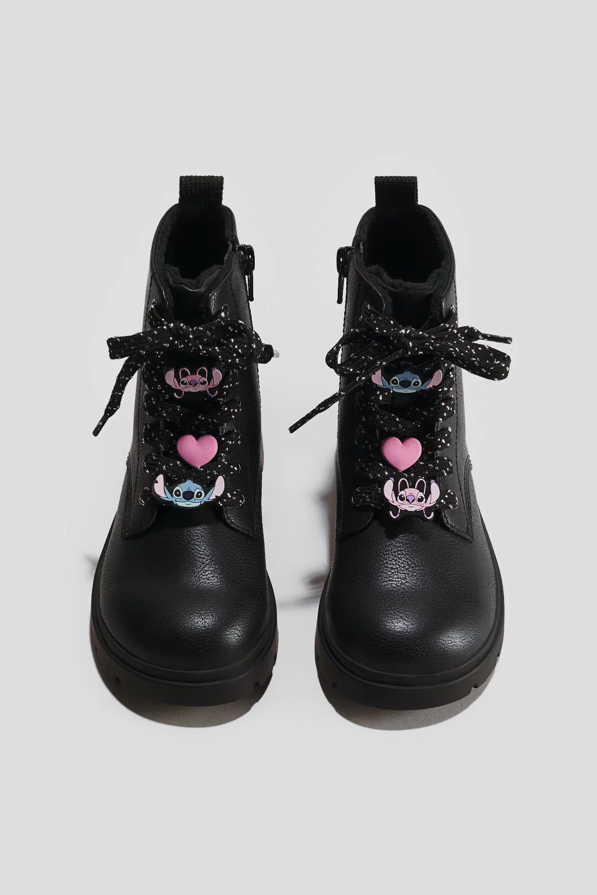 Appliquéd Lace-Up Boots by H&M