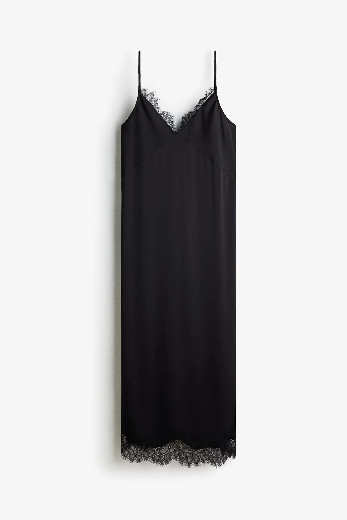 MAMA Lace-Trimmed Slip Dress by H&M