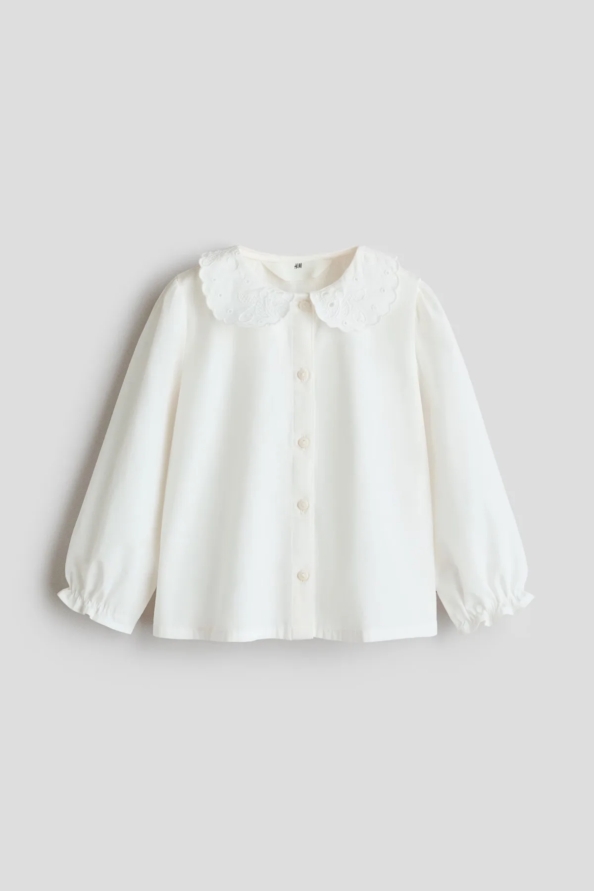 Cotton Blouse with Collar by H&M
