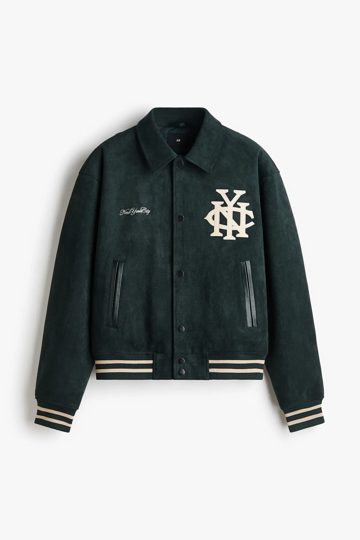 Motif-Detail Baseball Jacket by H&M