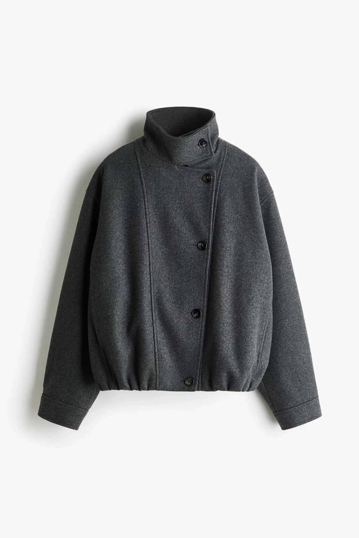 Oversized Funnel-Collar Jacket by H&M