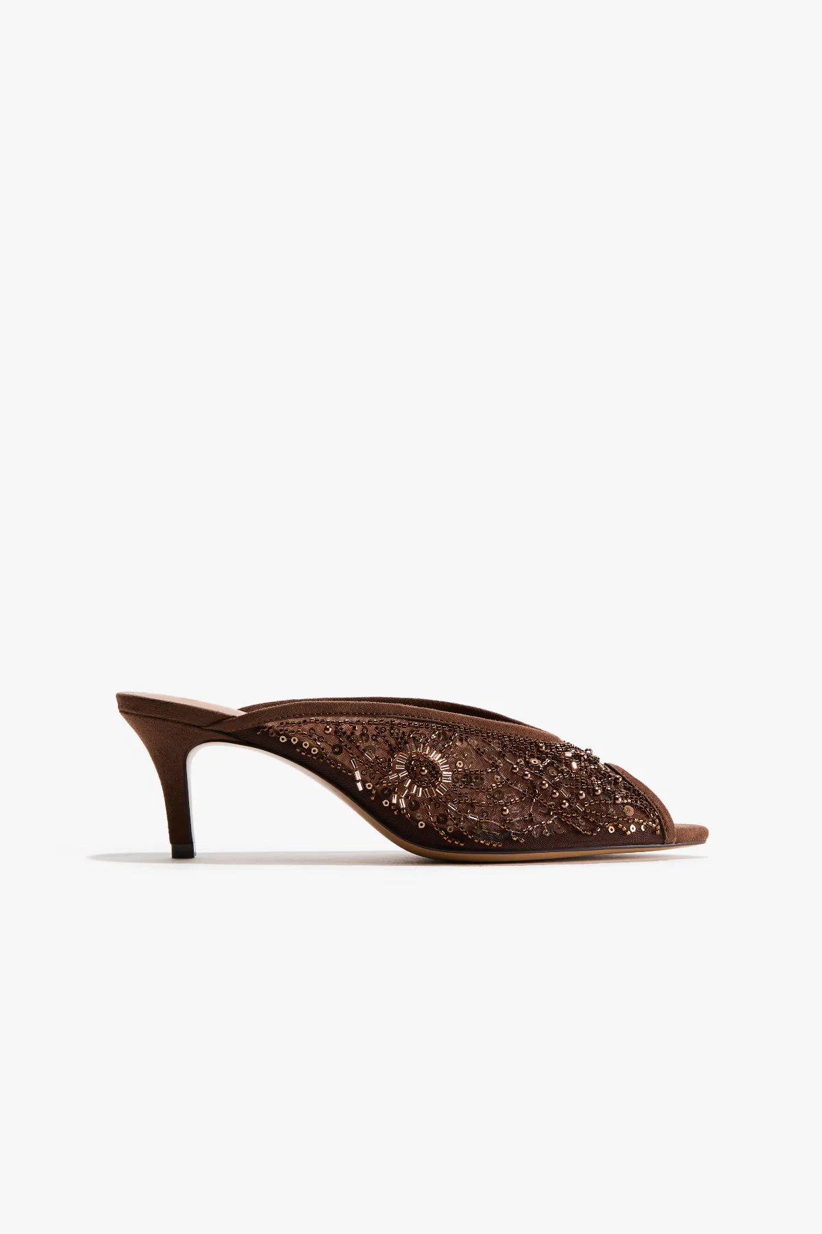 Embellished Heeled Mules by H&M
