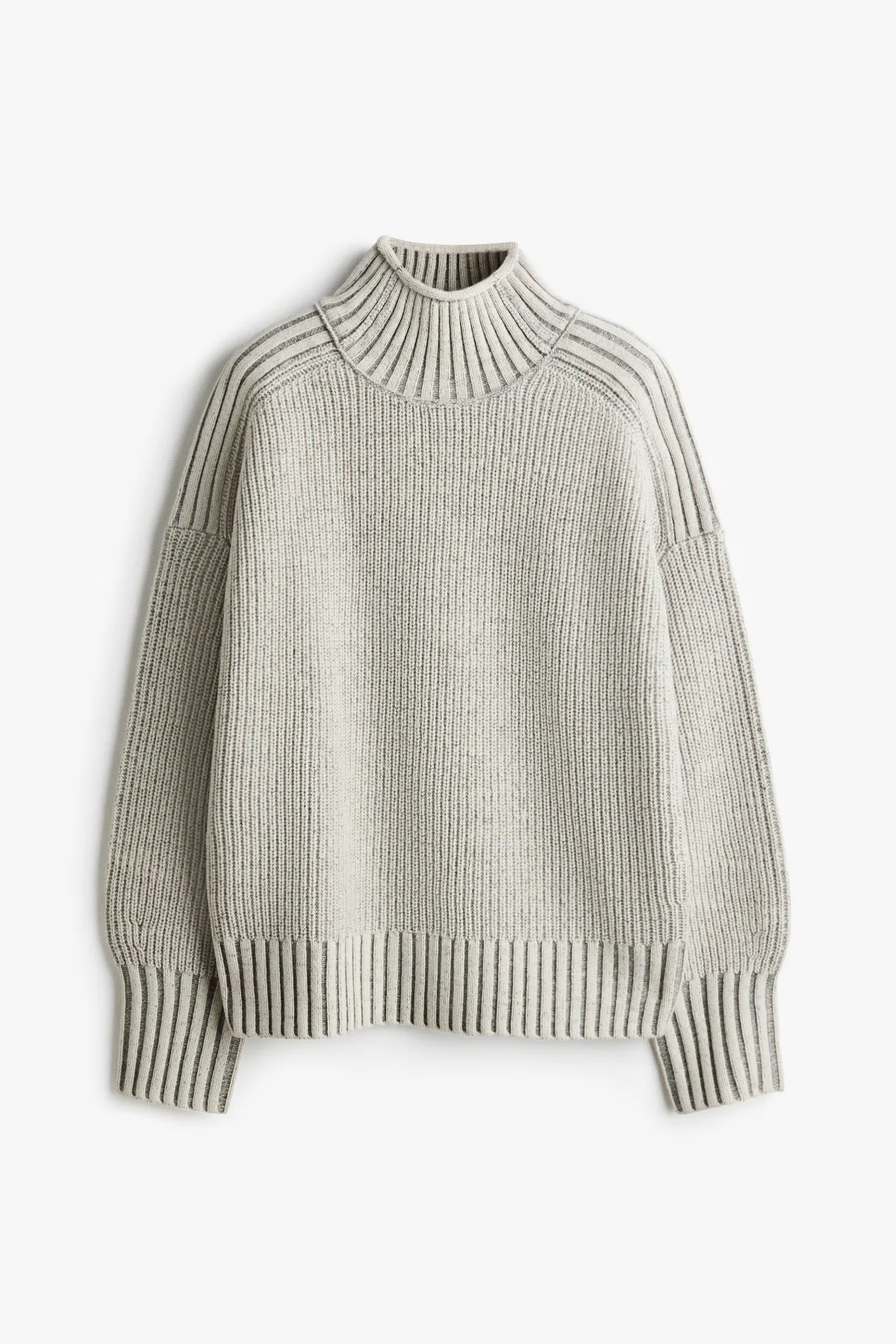 Wool Mock Turtleneck Sweater by H&M