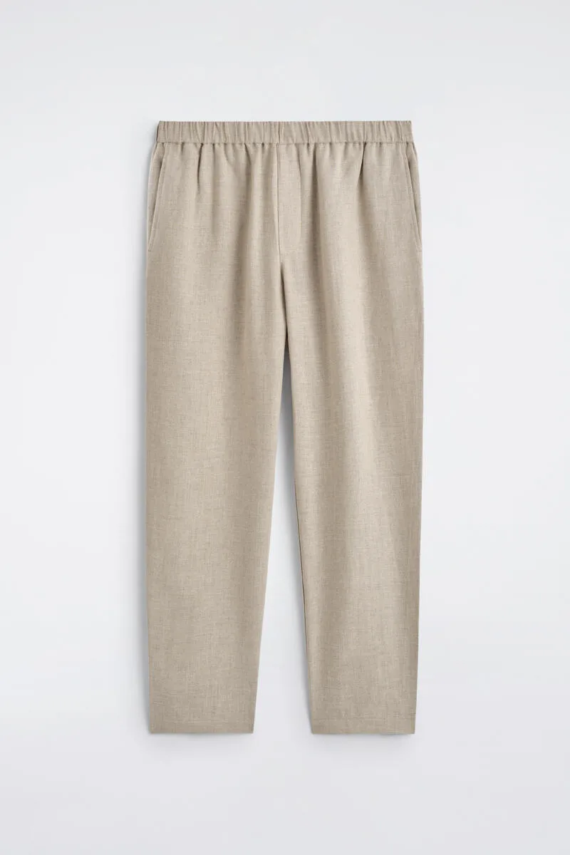 Elasticized Linen Regular-Fit Tapered Pants by COS