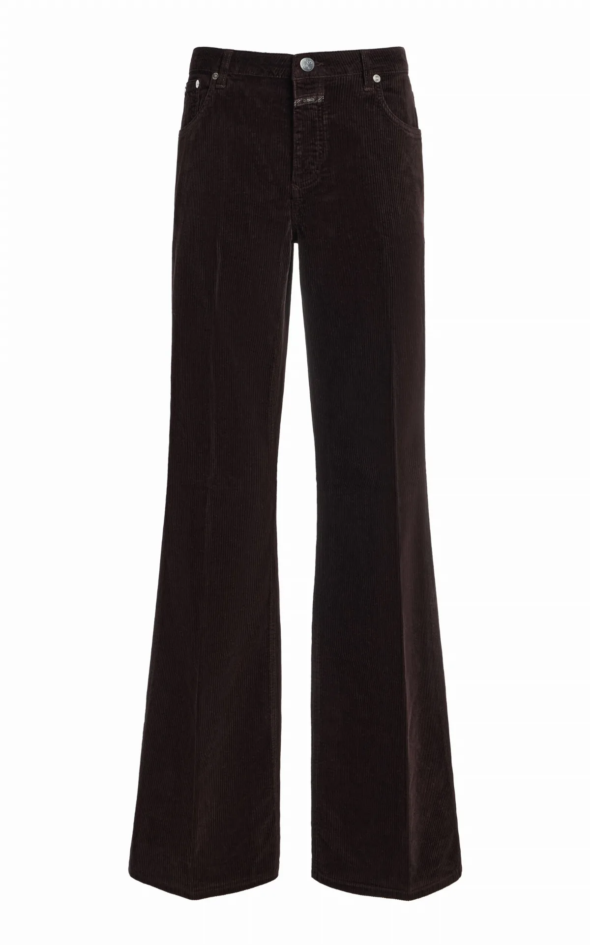 Gillan Stretch-Corduroy Low-Rise Flared Jeans by Closed