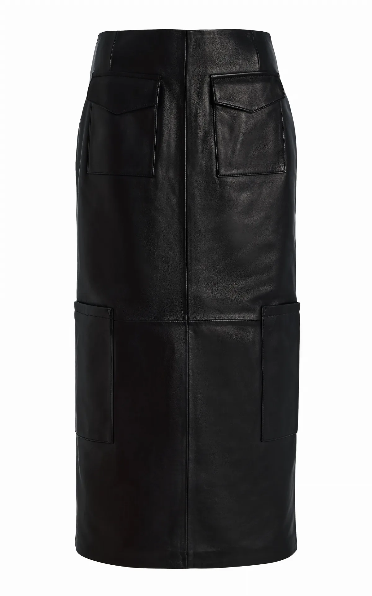 Valletta Leather Midi Skirt by Alfie